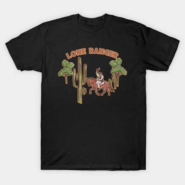 Lone Ranger Without Background Artwork T-Shirt by namanyastudios